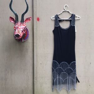 Black flapper 1920’s esq dress